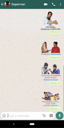Ảnh chụp màn hình của Tamil Stickers for WhatsApp (W