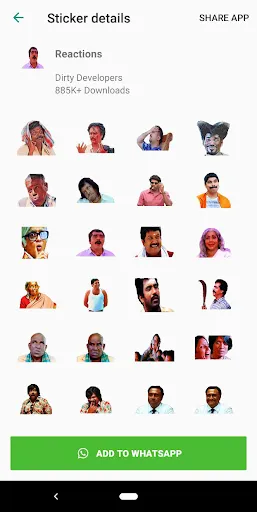 Ảnh chụp màn hình của Tamil Stickers for WhatsApp (W