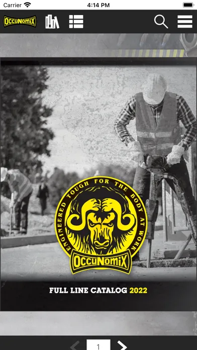 Capturas de tela do OccuNomix Safety Catalogs