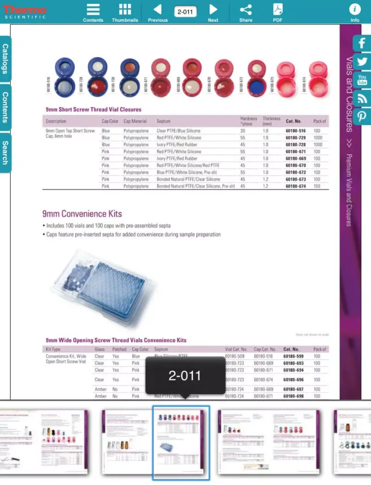 Thermo Scientific Chromatography Catalogs iPad 应用截图