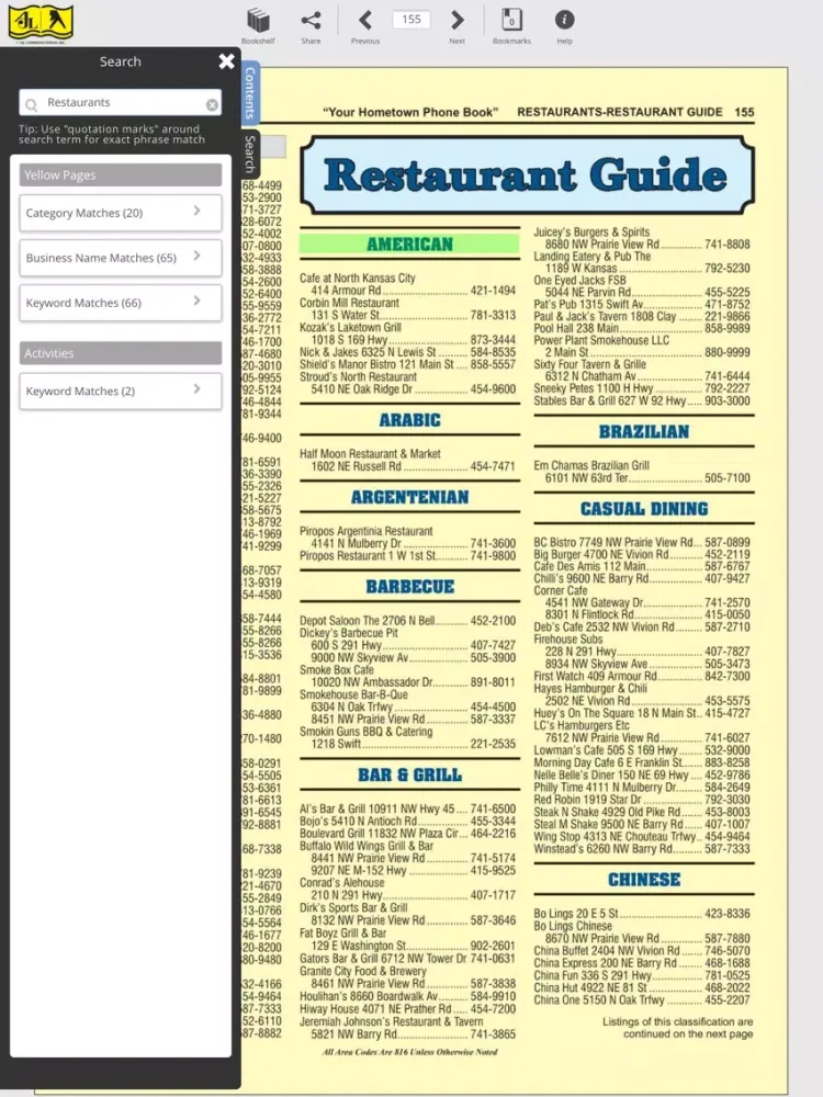 Northland Directory iPad  スクリーンショット