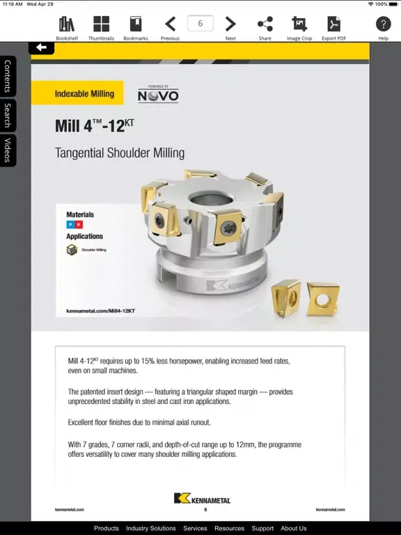 Kennametal Catalogs iPad 應用截圖