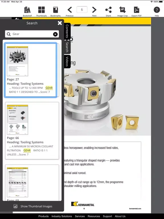 Kennametal Catalogs iPad 應用截圖
