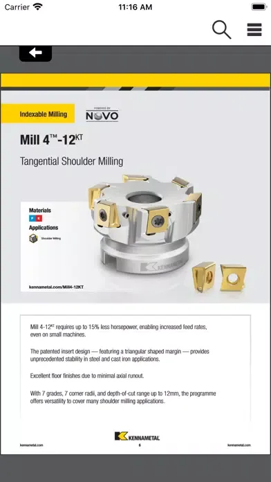 Kennametal Catalogs應用截圖