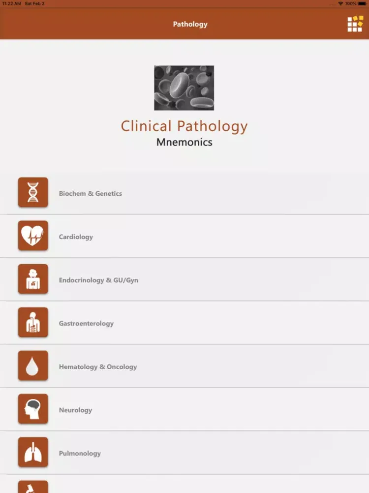 Capturas de pantalla de Clinic Pathology Mnemonics iPad 
