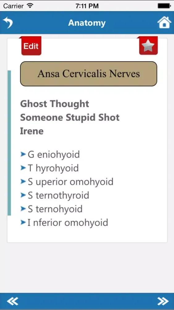 Captures d'écran de COMLEX Mnemonics