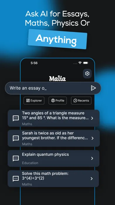 Malia  AI سکرین شاٹس