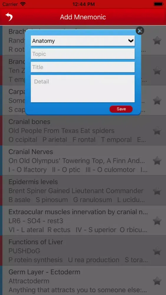 MCAT Mnemonics应用截图
