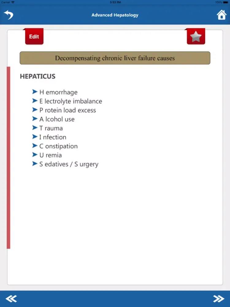 Captures d'écran de Gastroenterology Mnemonics iPad 