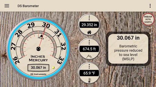 DS Barometer & Altimeter Screenshots
