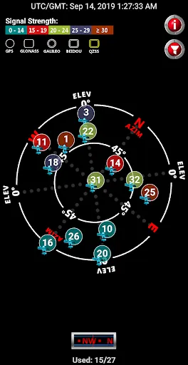 Zrzuty ekranu Satellite Check: GPS Tools