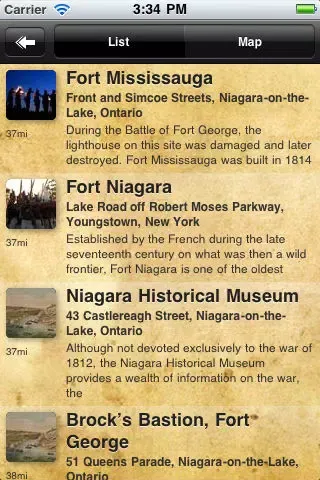Tangkapan layar The War of 1812: Guide to Historic Sites