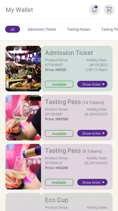 Wine & Dine Tasting Pass Ekran Görüntüleri