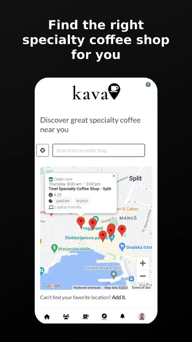Kava | Specialty Coffee App Screenshots