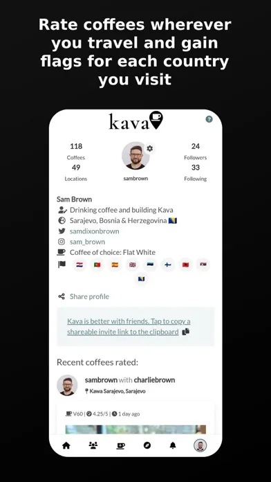 Kava | Specialty Coffee App Screenshots