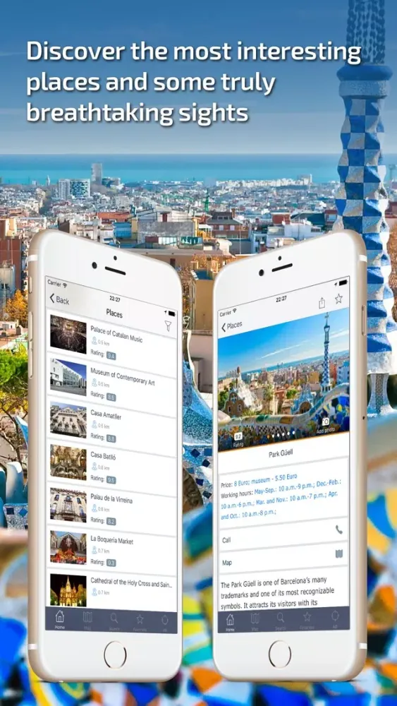Tangkapan layar Barcelona Travel Guide & Maps