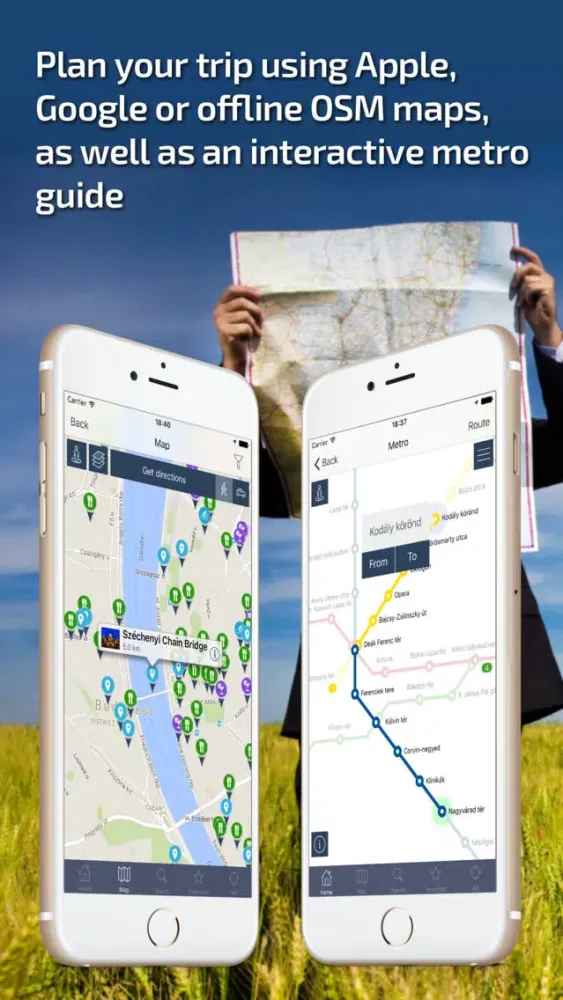 ภาพหน้าจอของ Budapest Travel Guide and Maps
