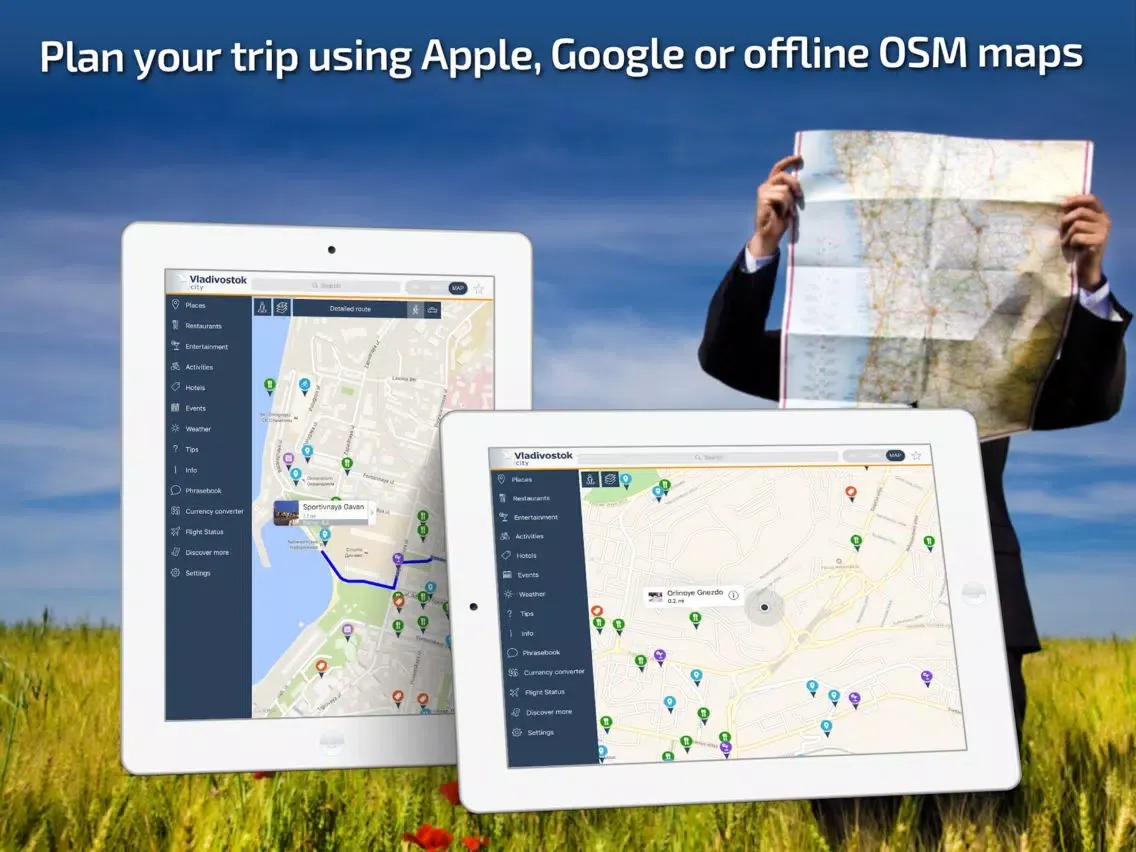 Tangkapan skrin Vladivostok Travel Guide iPad 