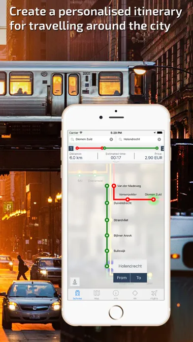 Amsterdam Metro Guide and Route Planner Screenshots
