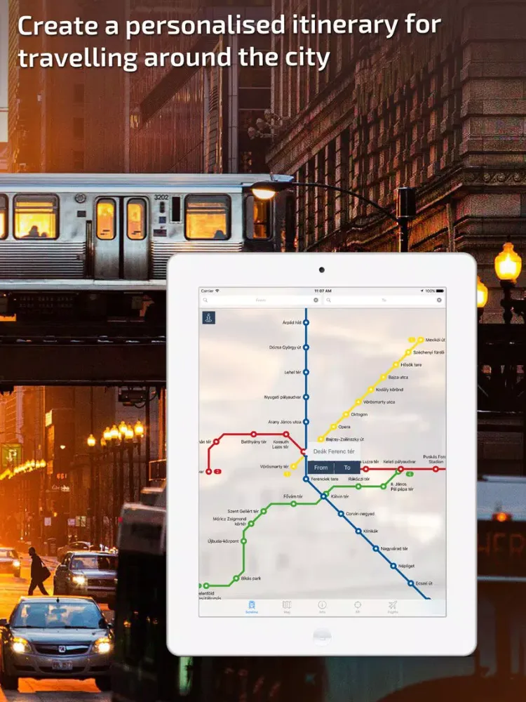 Captures d'écran de Budapest Metro Guide and Route Planner iPad 