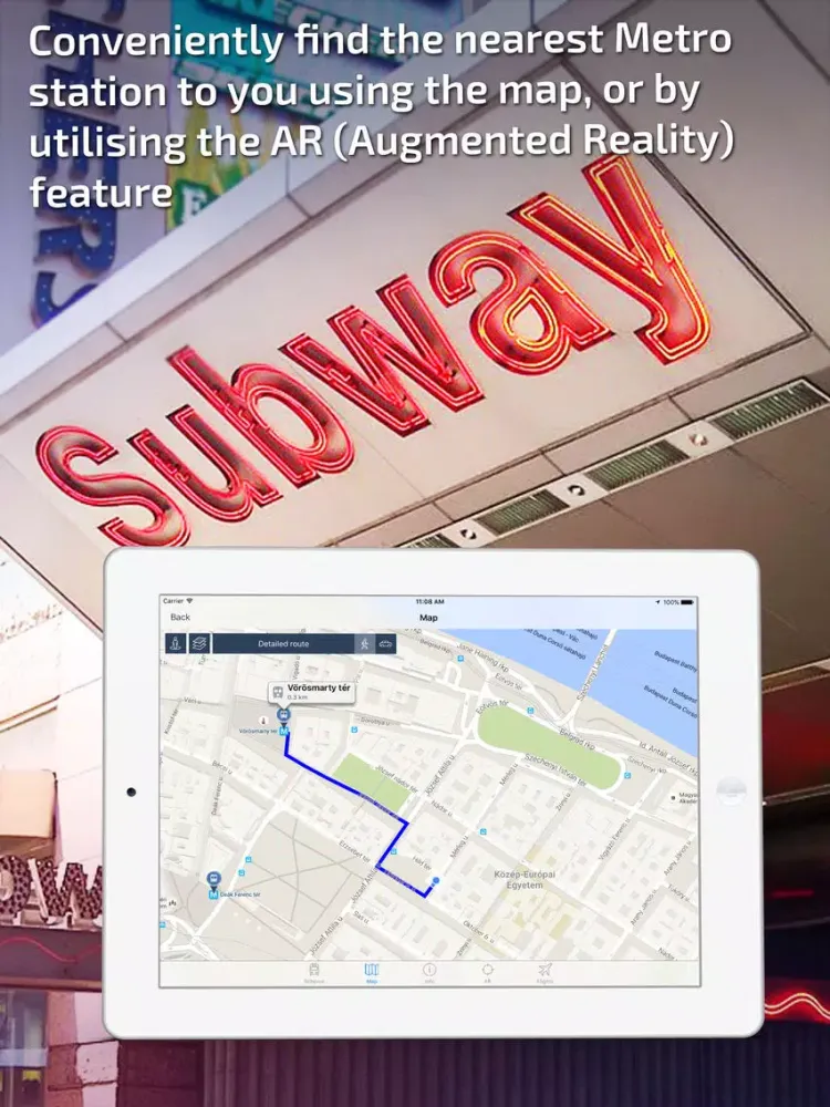 Captures d'écran de Budapest Metro Guide and Route Planner iPad 