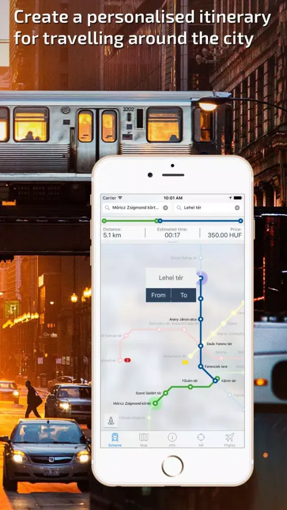 Captures d'écran de Budapest Metro Guide and Route Planner