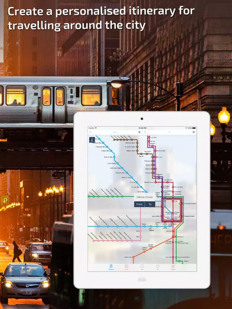 Capturas de pantalla de Chicago L Metro Guide and Route Planner iPad 