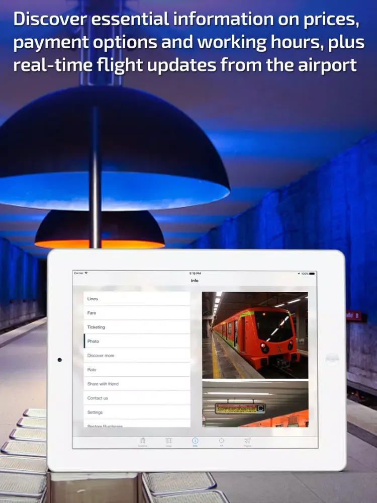 Mexico City Metro Guide and Route Planner iPad  Screenshots
