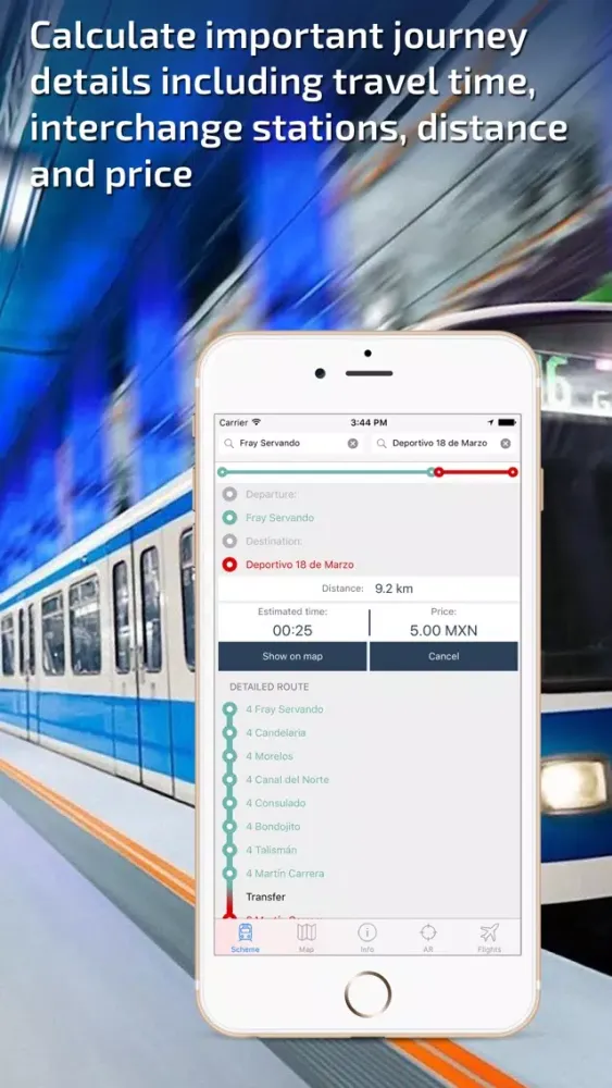 Mexico City Metro Guide and Route Planner Screenshots