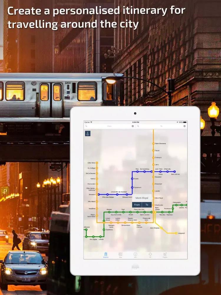 Captures d'écran de Montreal Metro Guide and Route Planner iPad 