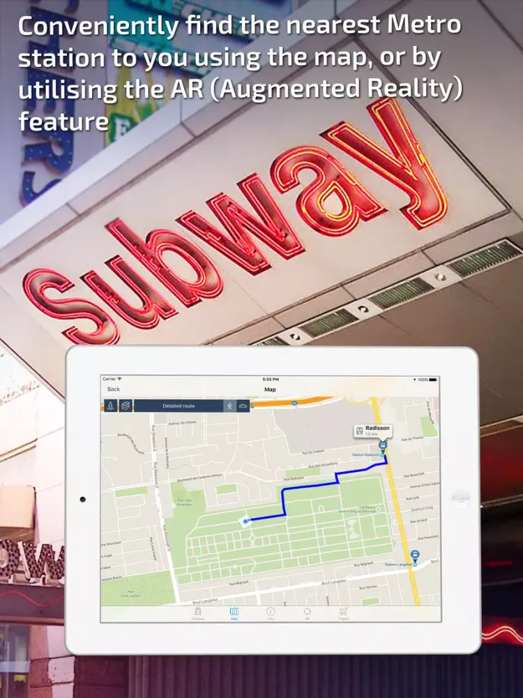 Captures d'écran de Montreal Metro Guide and Route Planner iPad 