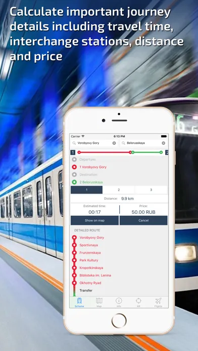 Zrzuty ekranu Moscow Metro Guide and Route Planner