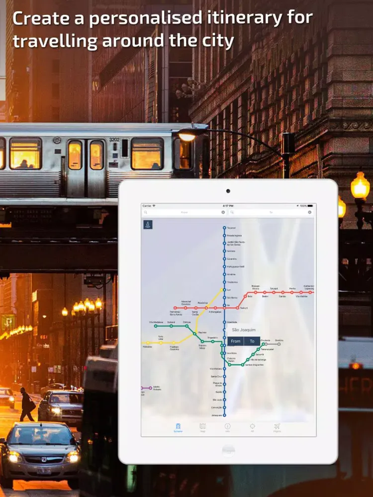 Captures d'écran de São Paulo Metro Guide and Route Planner iPad 