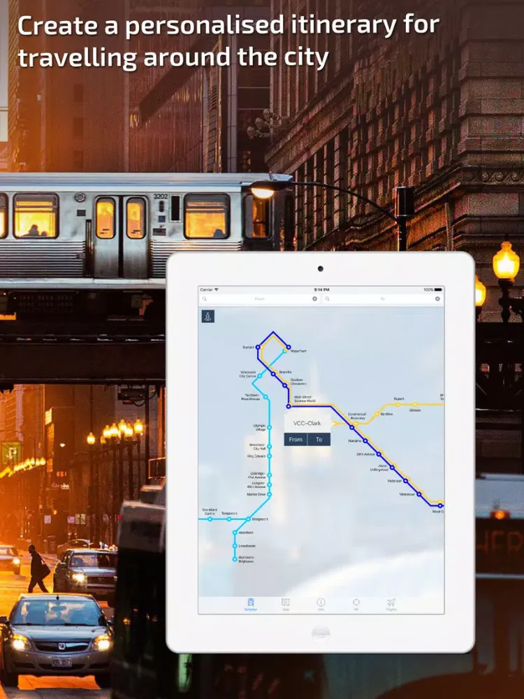 Vancouver Metro Guide and Route Planner iPad  Screenshots