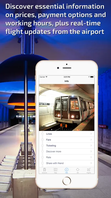 Washington DC Metro Guide and Route Planner Screenshots