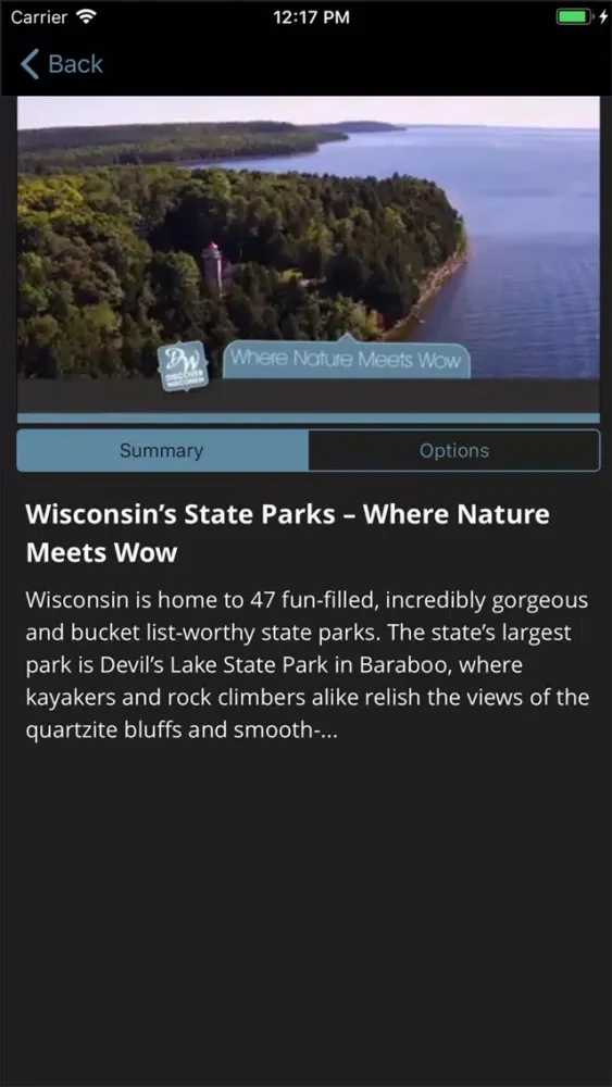 Captures d'écran de Discover Wisconsin App