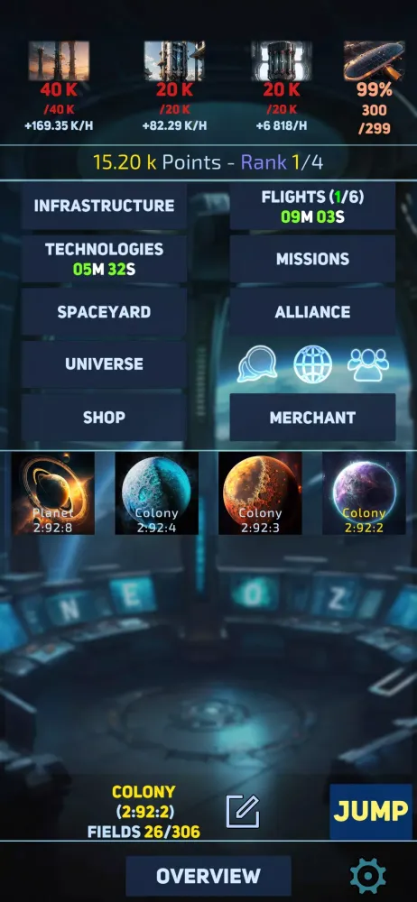 Screenshot di Discovery Space Empire