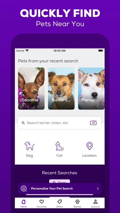 ภาพหน้าจอของ Petfinder - Adopt a Pet
