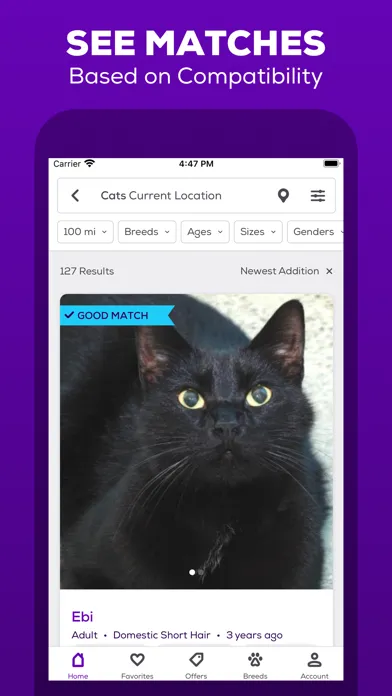 ภาพหน้าจอของ Petfinder - Adopt a Pet