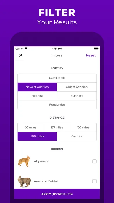ภาพหน้าจอของ Petfinder - Adopt a Pet