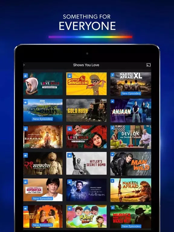 discovery+: Stream TV Shows iPad  Screenshots