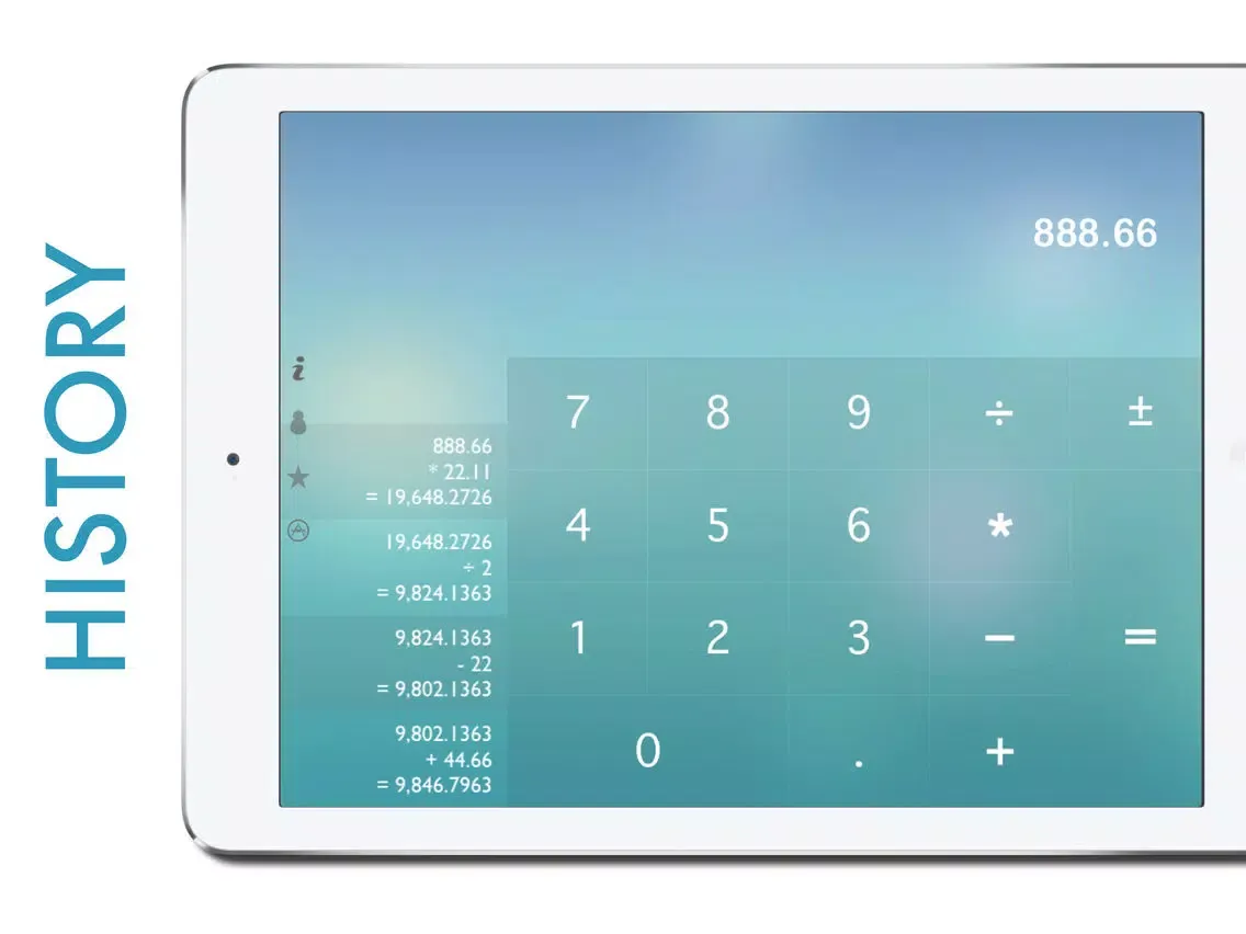 Clear Calculator PRO iPad  Screenshots