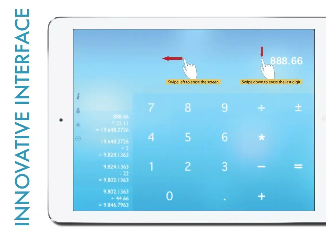 Clear Calculator PRO iPad  Screenshots