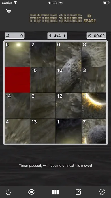Captures d'écran de Picture Tile Slider In Space