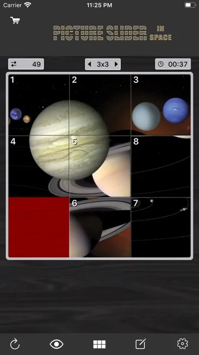 Captures d'écran de Picture Tile Slider In Space
