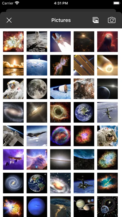 Captures d'écran de Picture Tile Slider In Space