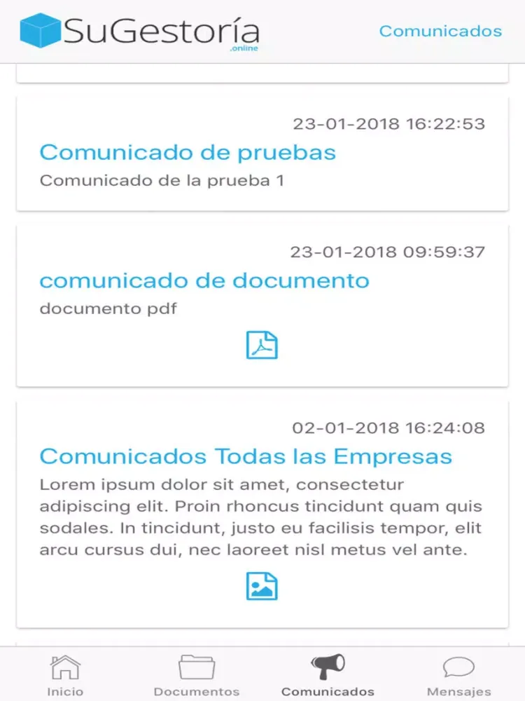 Su Gestoría Online iPad  سکرین شاٹس