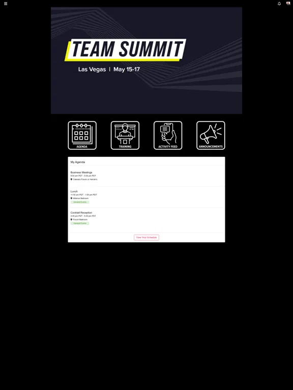 Screenshot di Team Summit iPad 