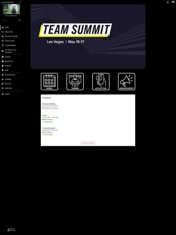 Screenshot di Team Summit iPad 
