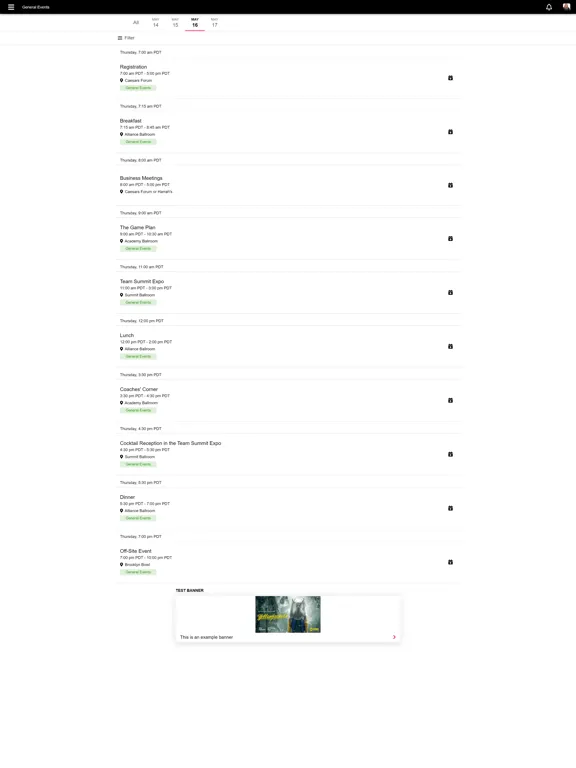 Screenshot di Team Summit iPad 